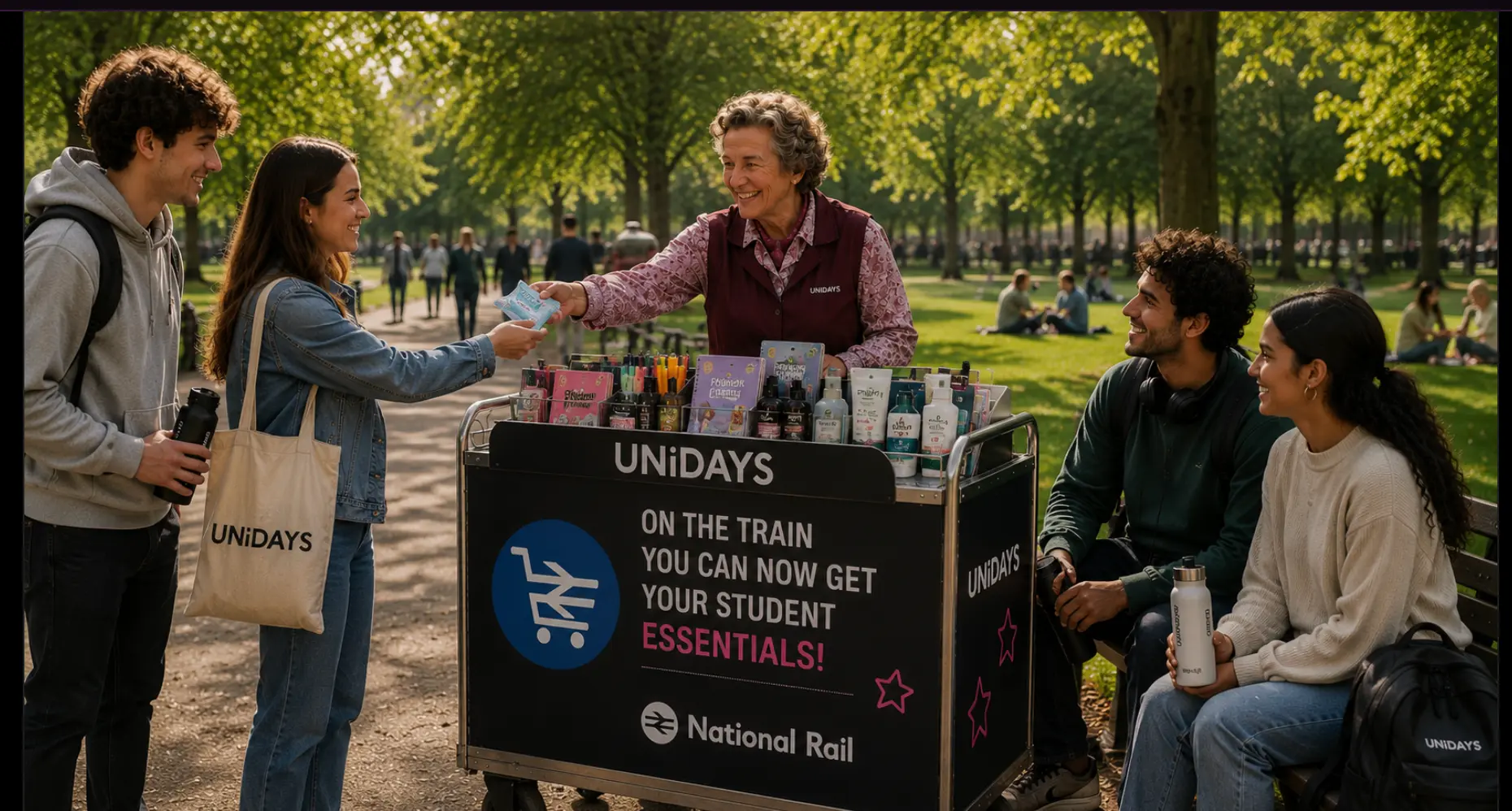 National Rail — Because of the trolley, you can.